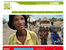 Tablet Screenshot of healthpovertyaction.org